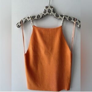 House of Harlow papaya pearl top NWT